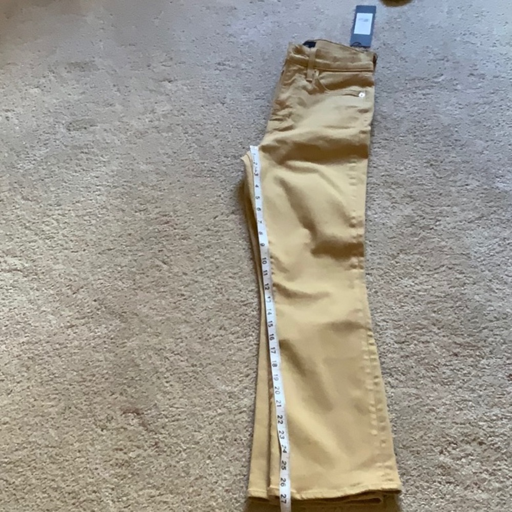 Veronica Beard Carolina Ankle Skinny Flare High Rise Jean in Stone Khaki 25 NWT - Picture 6 of 6